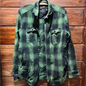 Pendleton Green and Black Lightweight Shirt Jacket